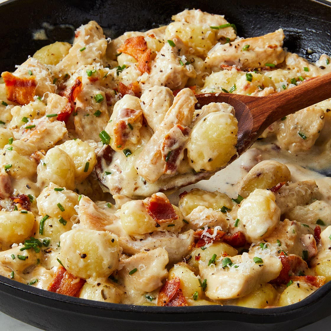 One-Pan Chicken Bacon Gnocchi
