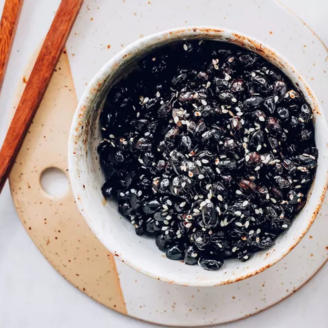 Korean Kongjaban: Sweet Black Beans