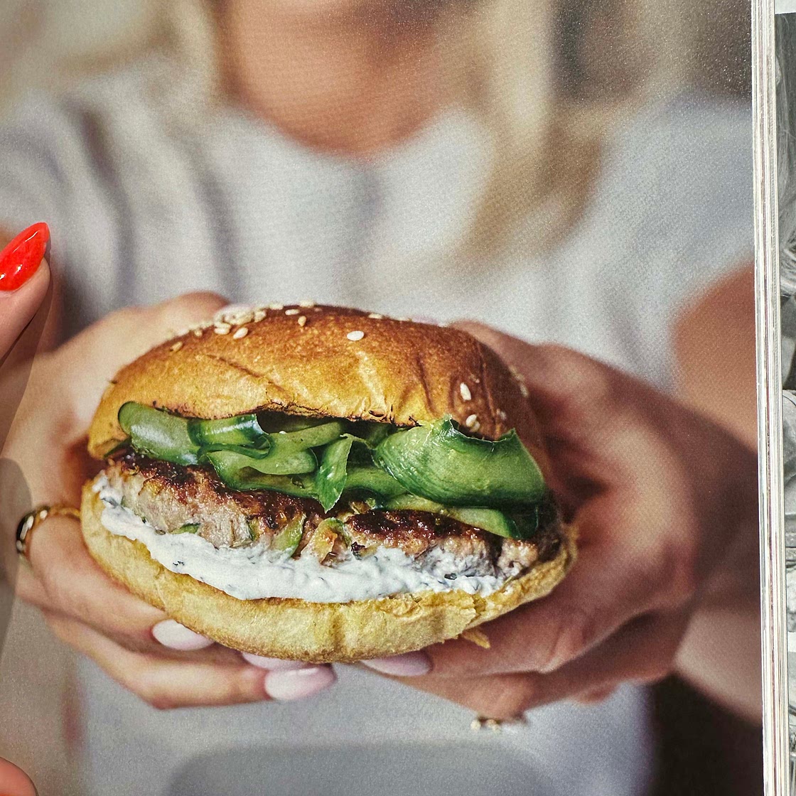 Lamb and feta burgers 