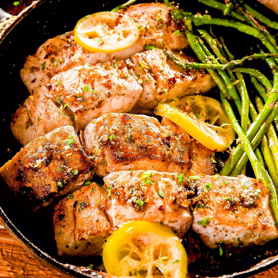 Garlicky Lemon Mahi-Mahi