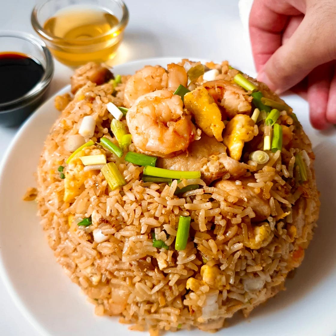 Shrimp and Chicken Fried Rice (EASY Homemade Recipe!)