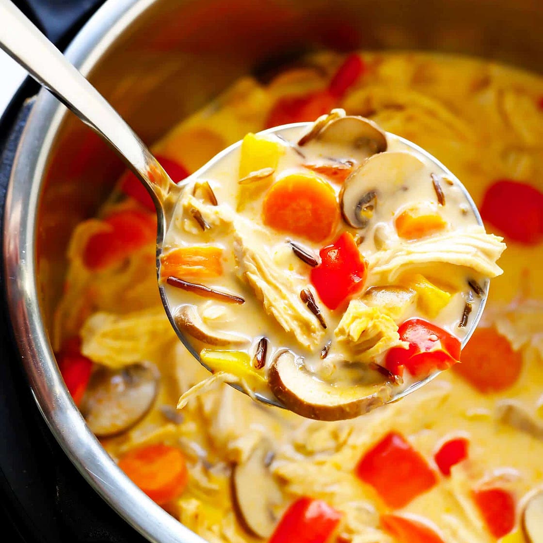 Thai Chicken Wild Rice Soup