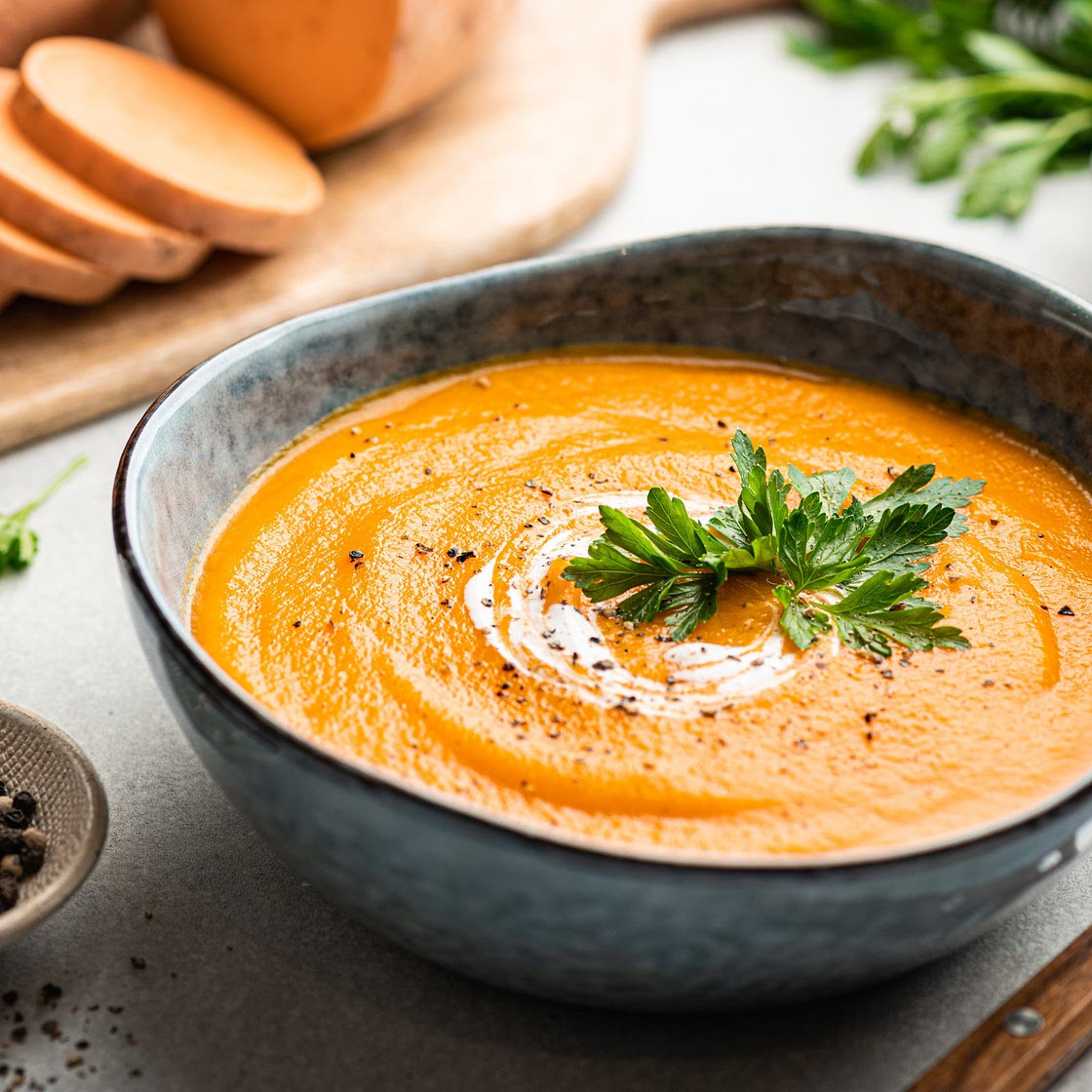Nourishing Ayurvedic Spiced Sweet Potato Soup