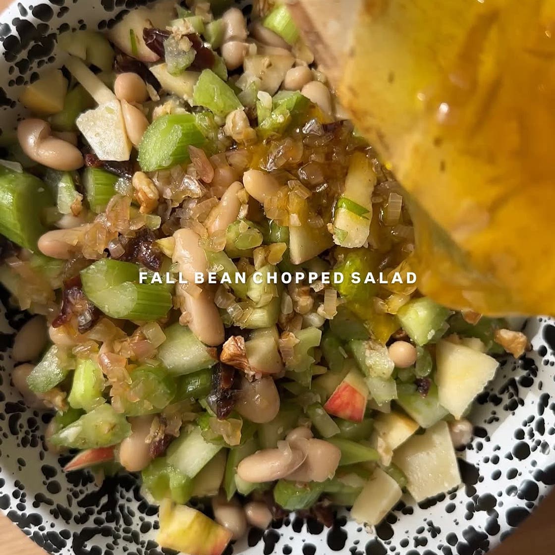Fall Bean Chopped Salad