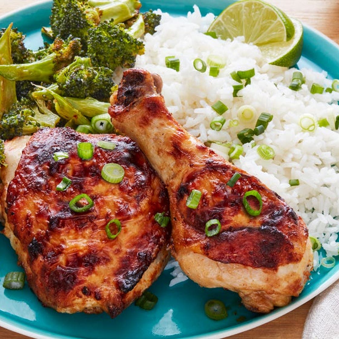 Sheet-Pan Spicy Peanut Chicken and Broccoli