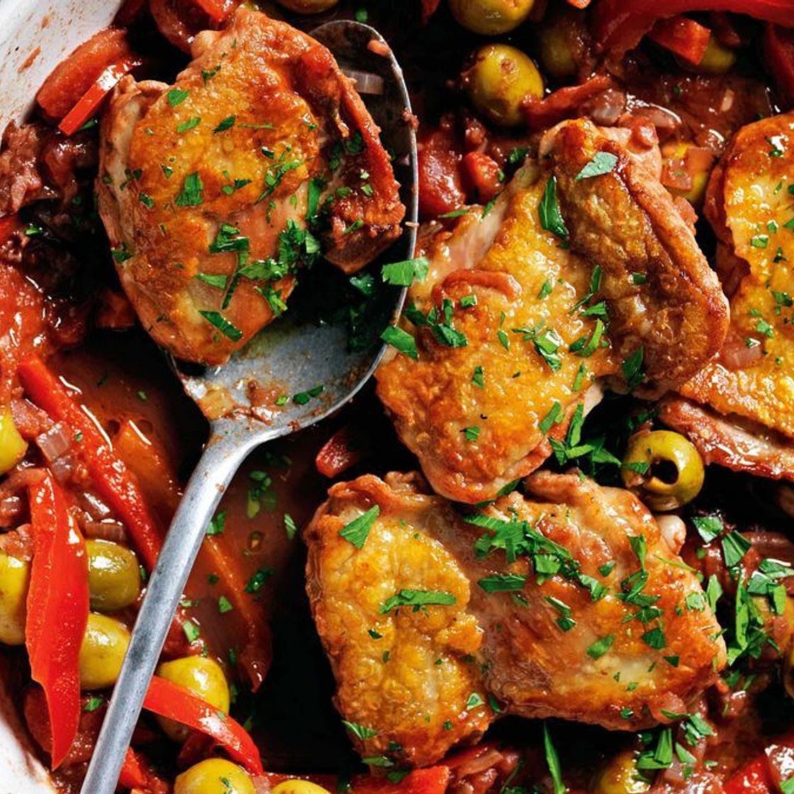 Quick and easy chicken cacciatore