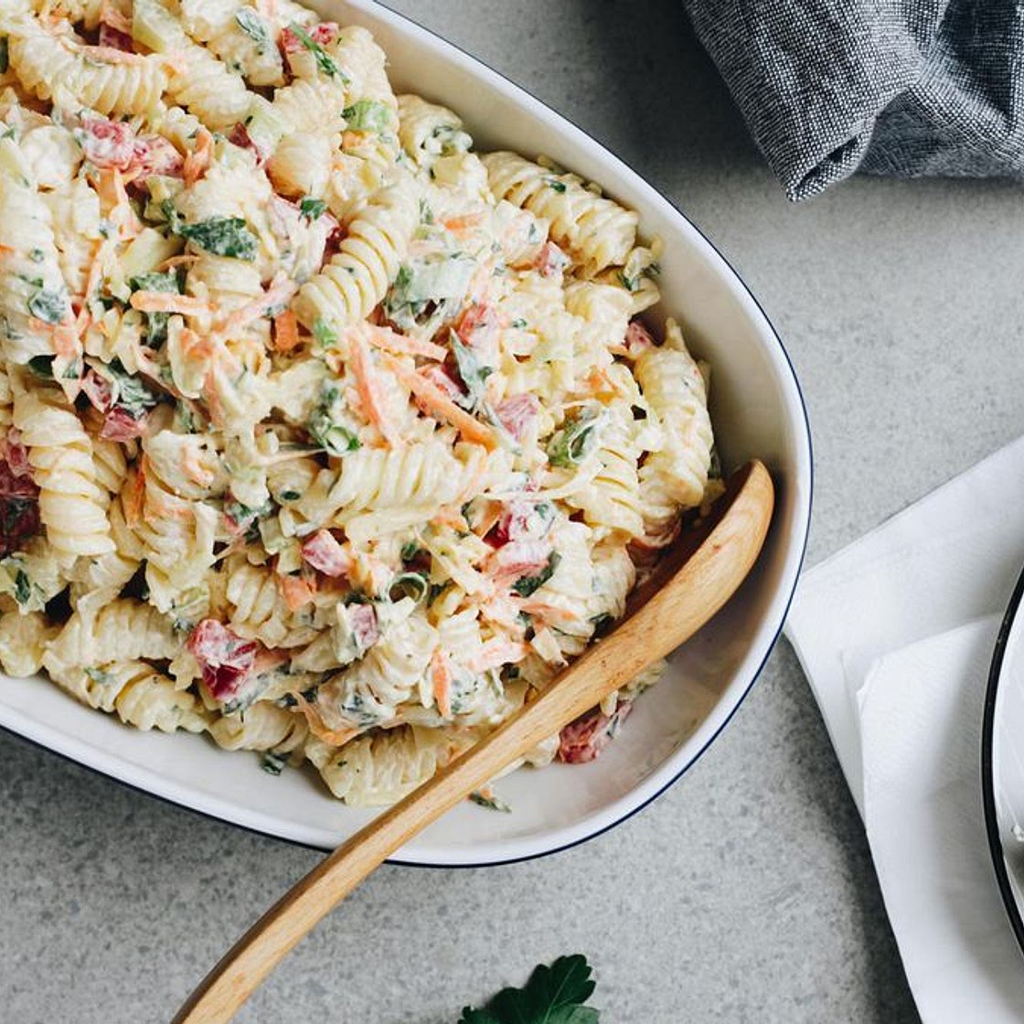Easy and creamy pasta salad recipe