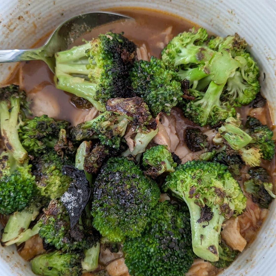 Honey Sriracha Ground Chicken and Broccoli