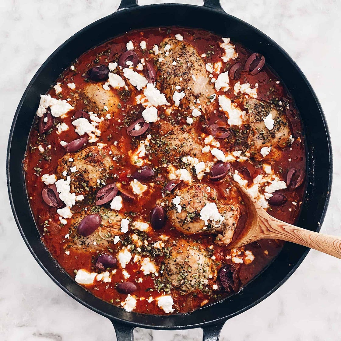 Greek Oregano Braised Chicken Dinner