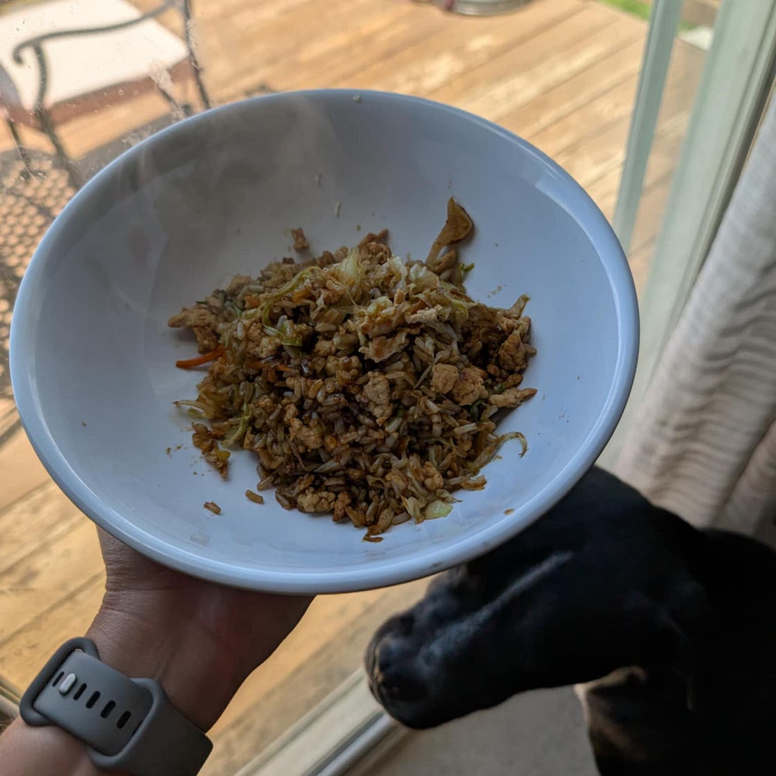 Turkey Rice Stir Fry Bowl