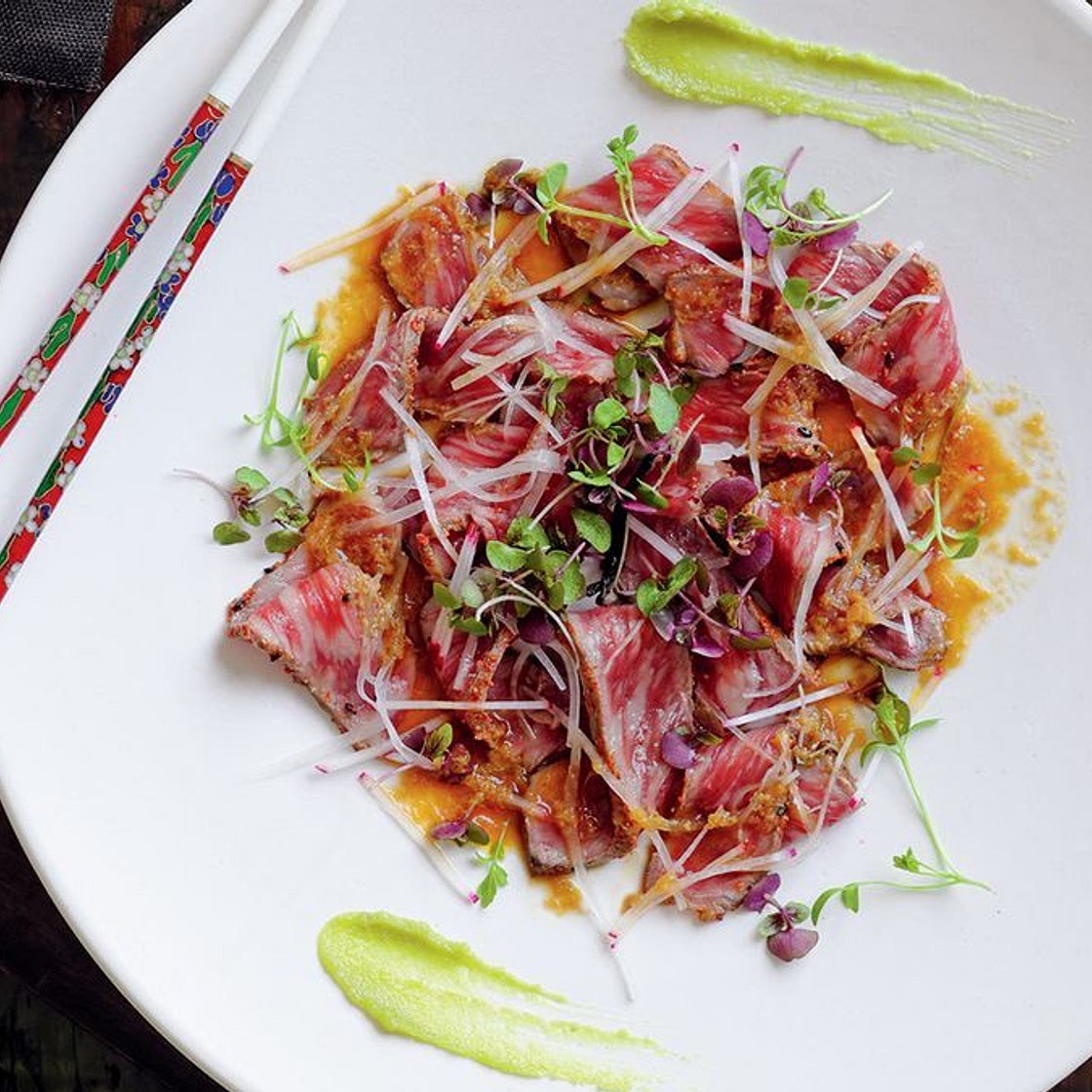 Wagyu beef tataki