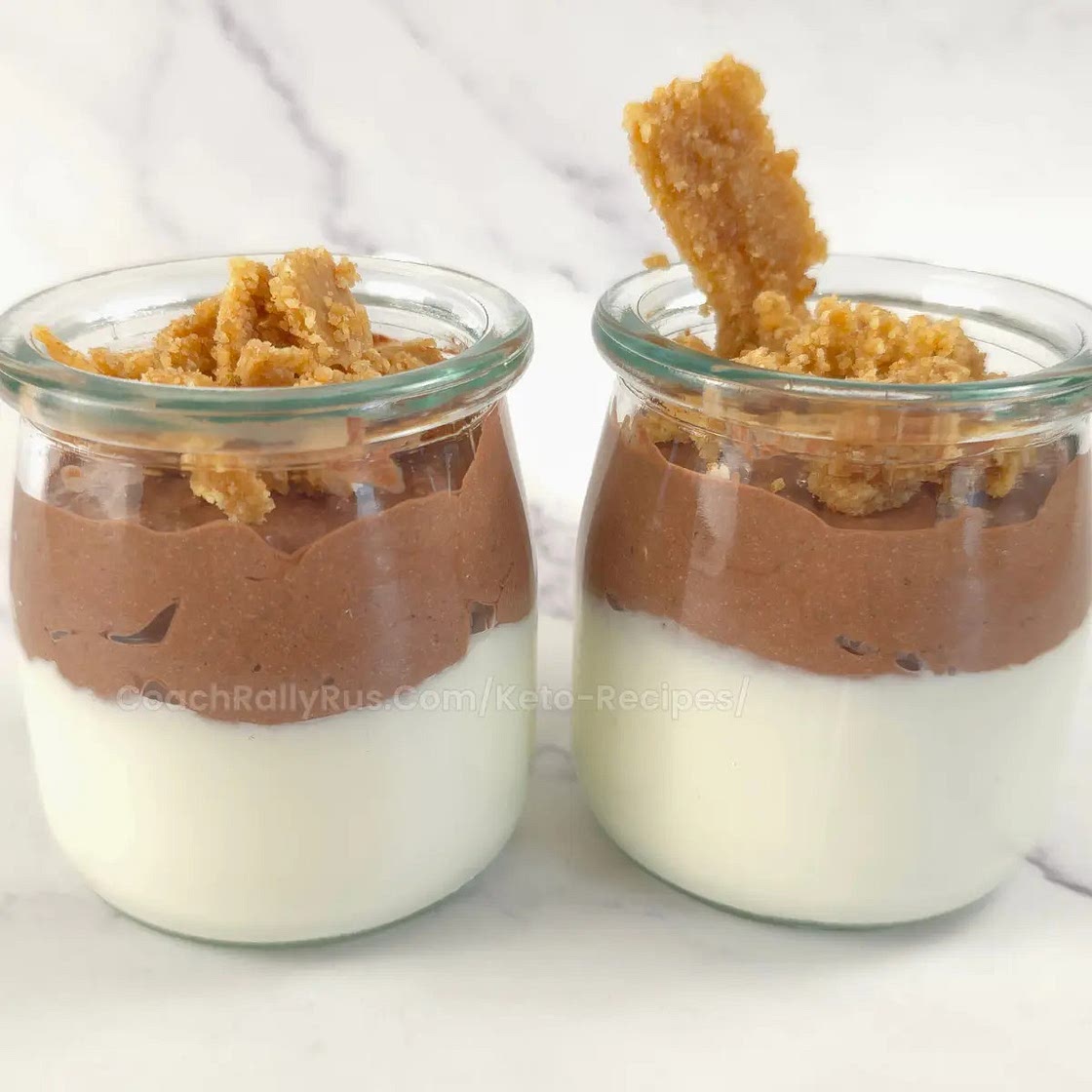 Keto Chocolate Cottage Cheese Parfait