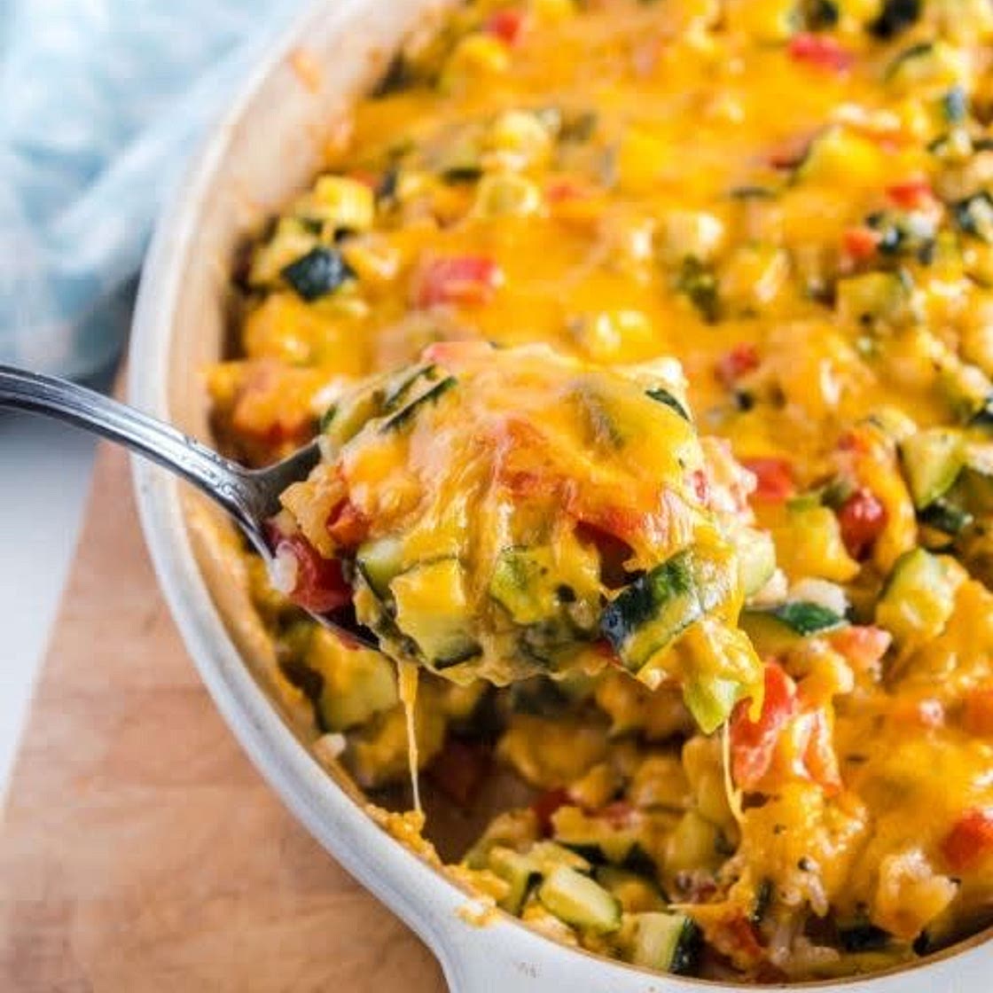 Mexican Zucchini and Rice Casserole