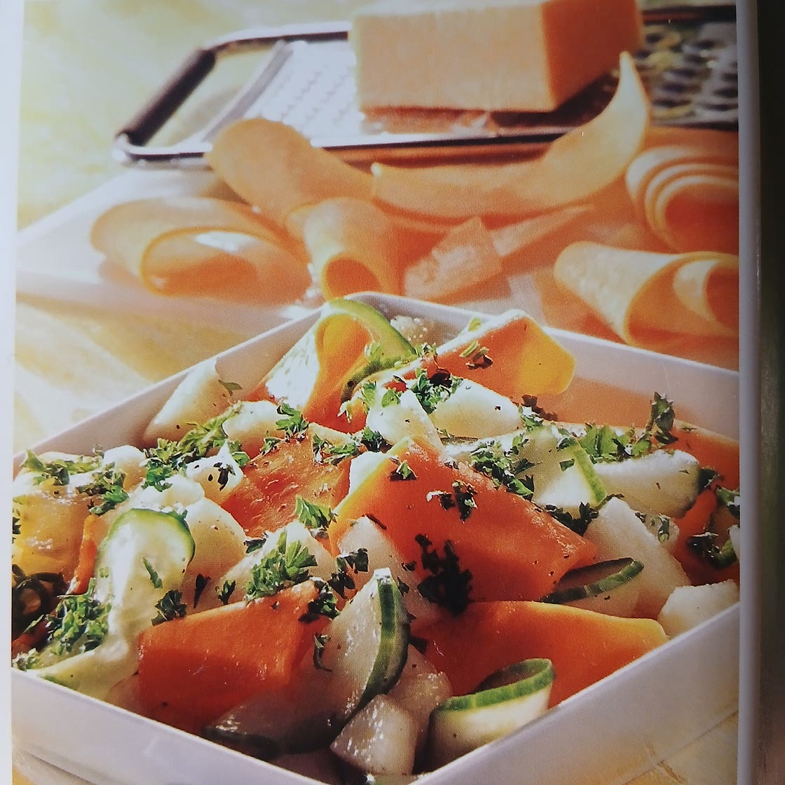 Ensalada de calabaza y pepino