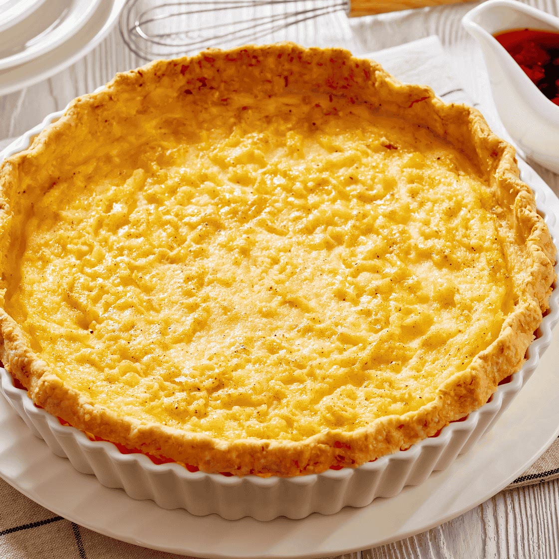 Custard Pie with Cornmeal