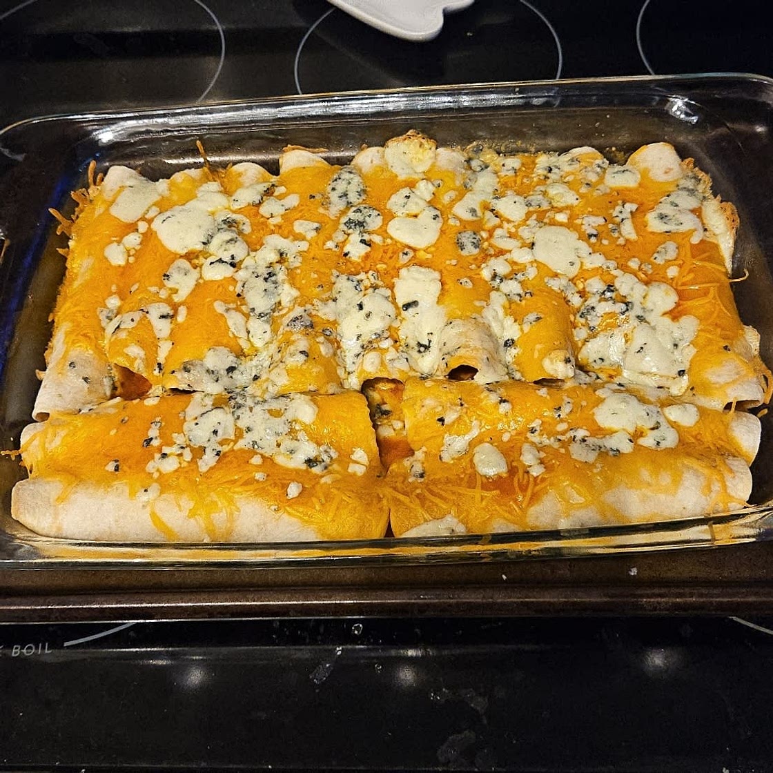 Buffalo Chicken Enchiladas