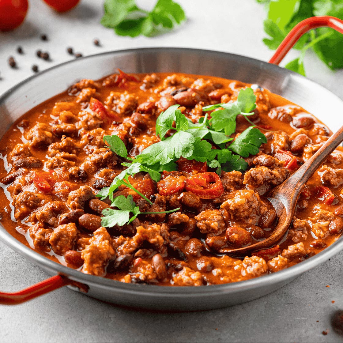 Chili con Carne (Spiced Meat and Bean Stew)