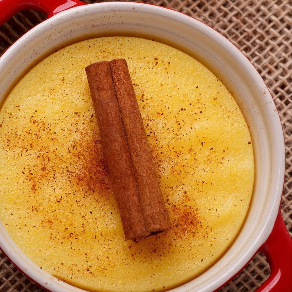 Pamonha de Colher Vegana com Canela