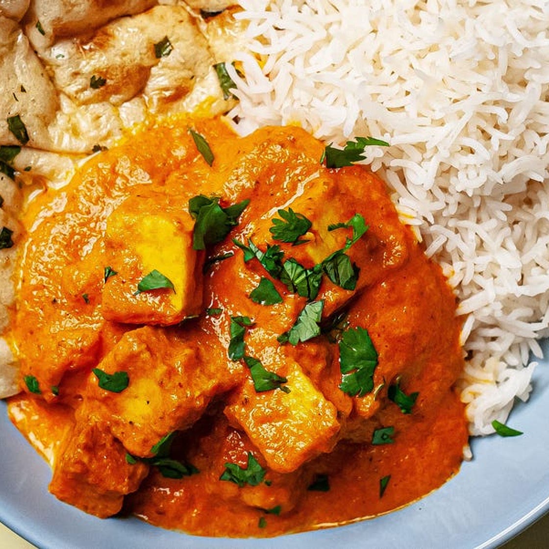 Rich and tasty slow cooker butter halloumi curry recipe