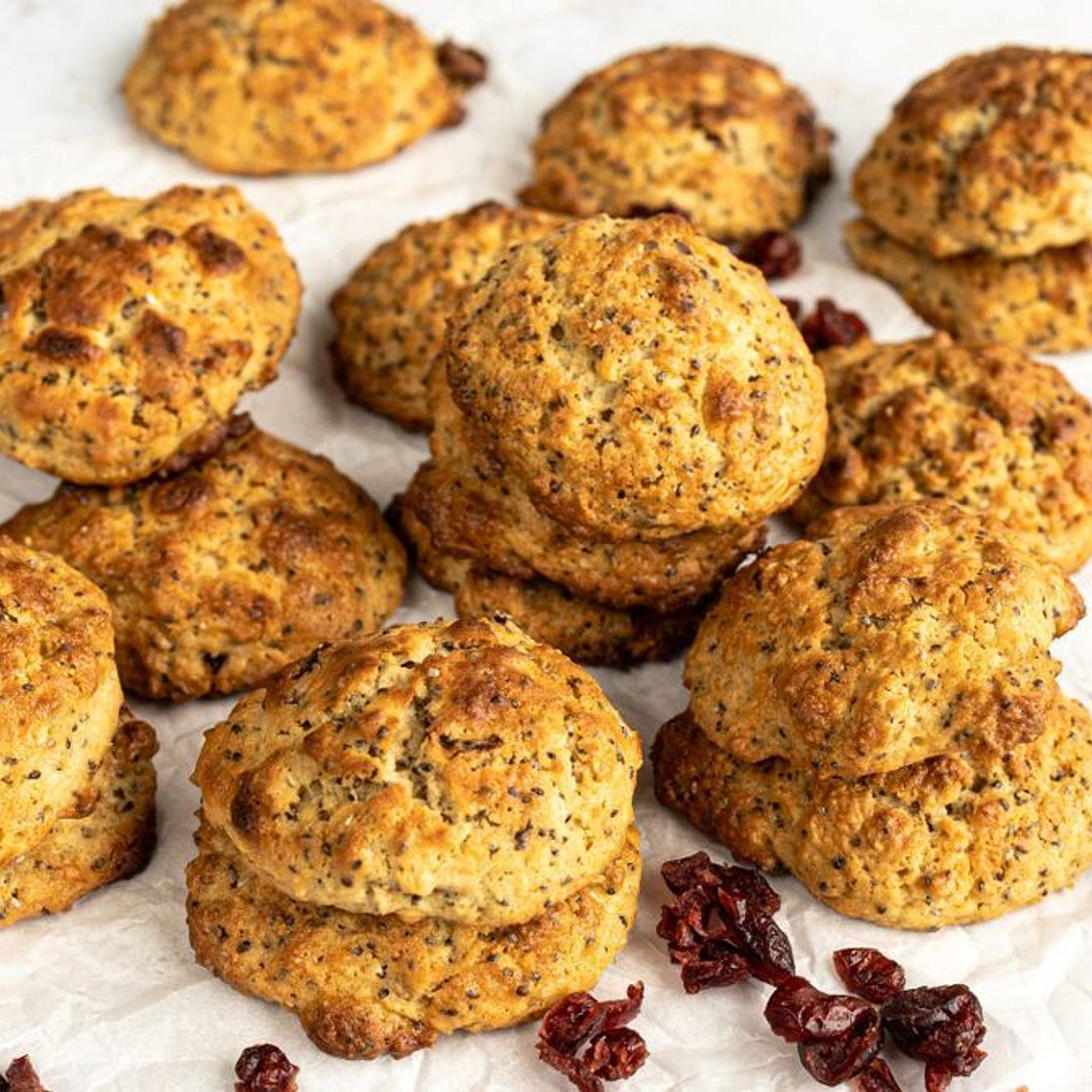 Cranberry lunch box biscuits recipe