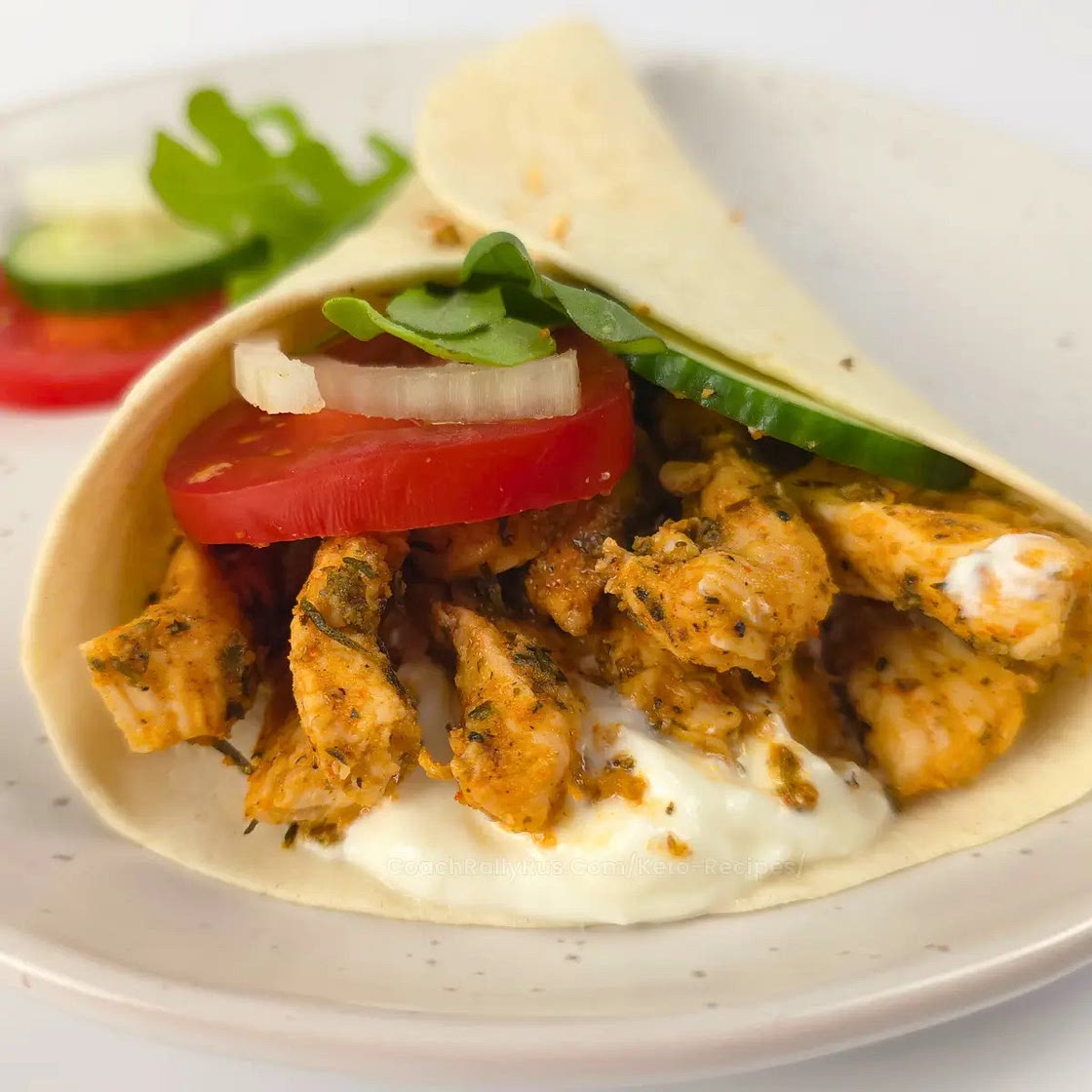 Keto Chicken Gyros with Cottage Cheese
