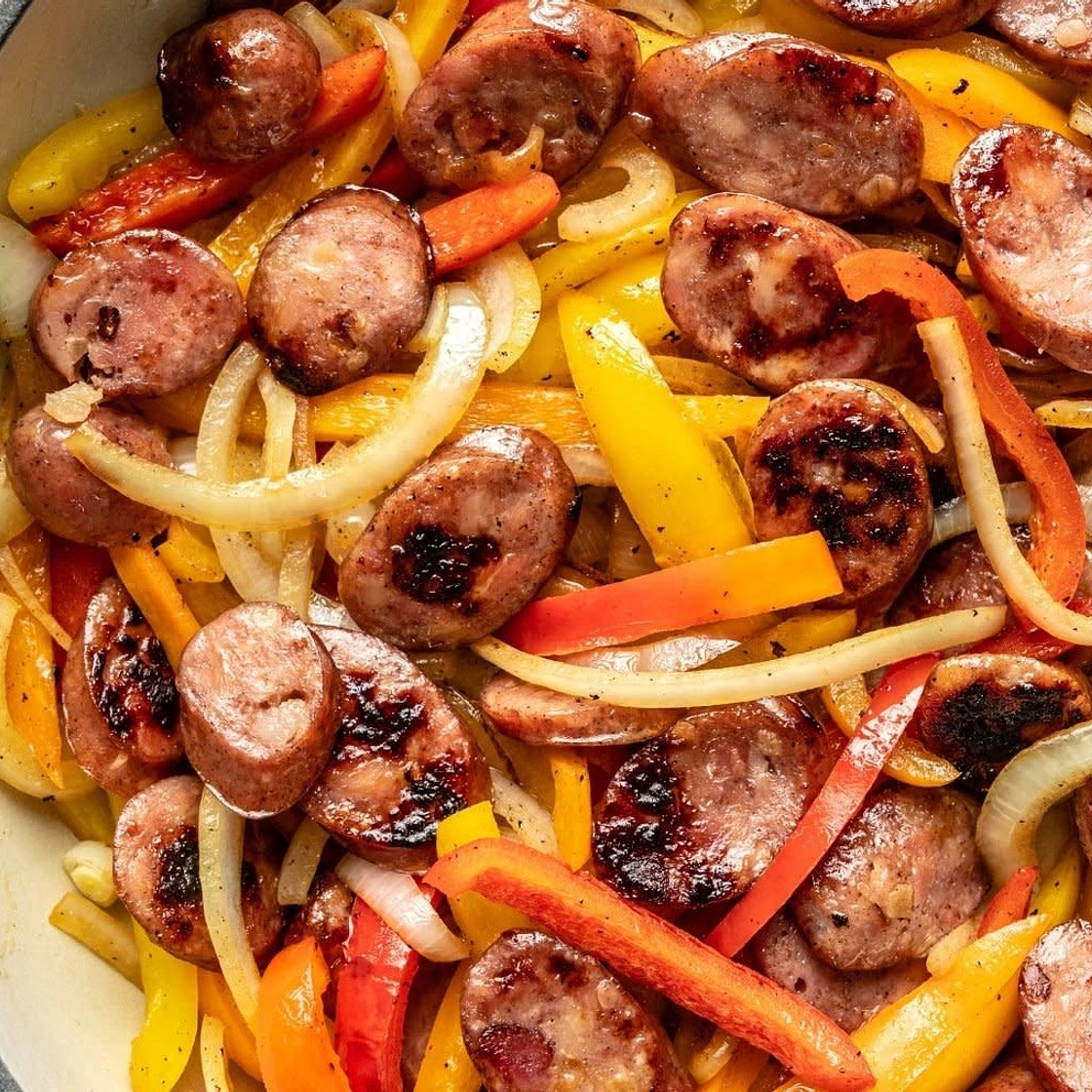 Quick and Easy Chicken Sausage and Pepper