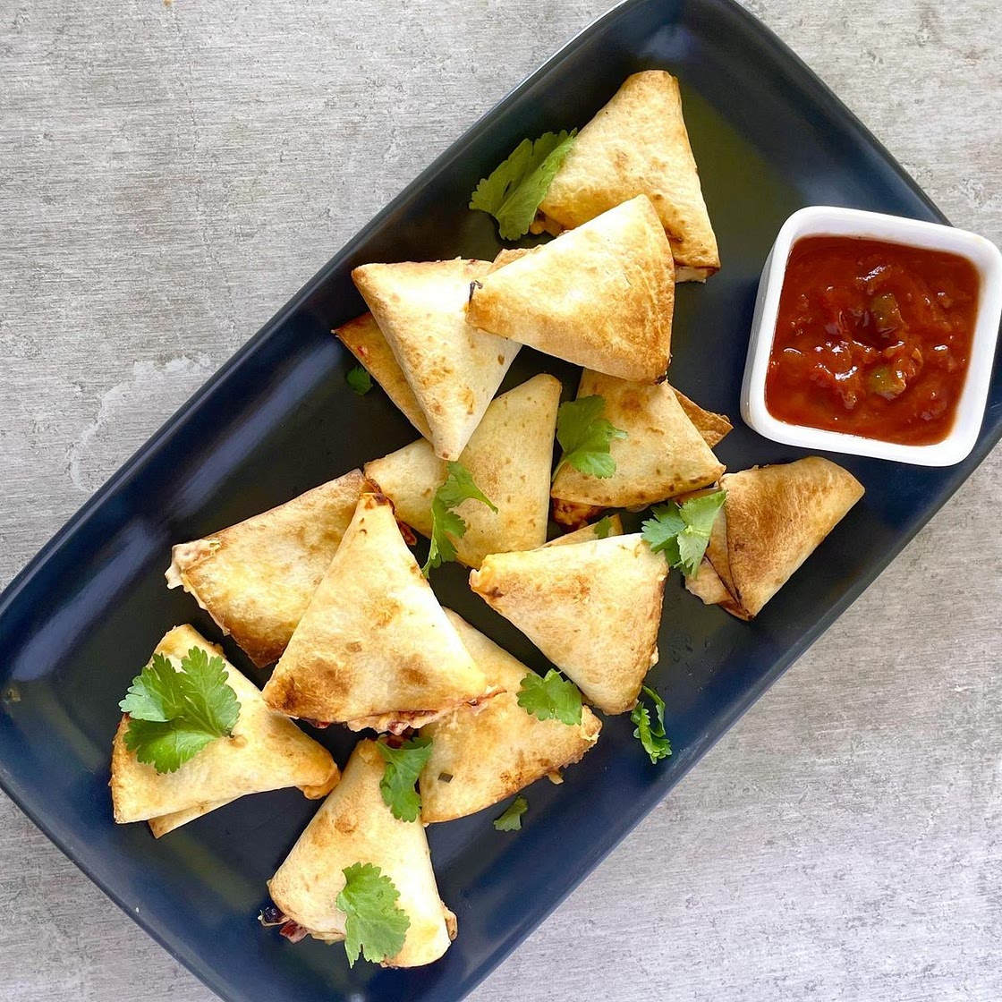 Air fryer supreme pizza bites recipe
