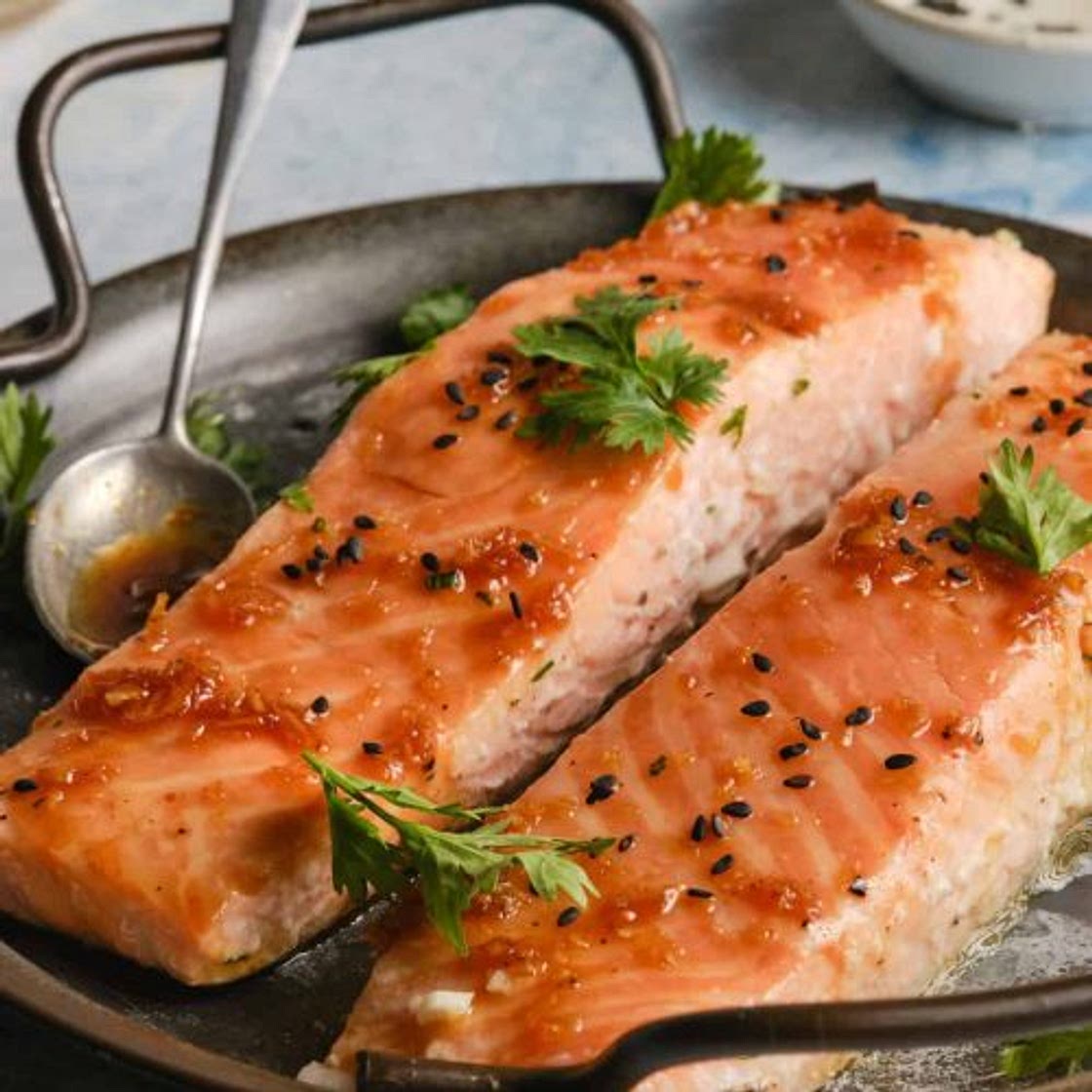 Asian Salmon (With Soy And Ginger)