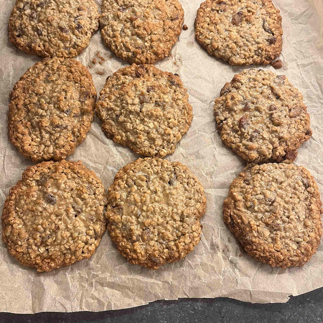 Ultimate oatmeal and raisin cookies