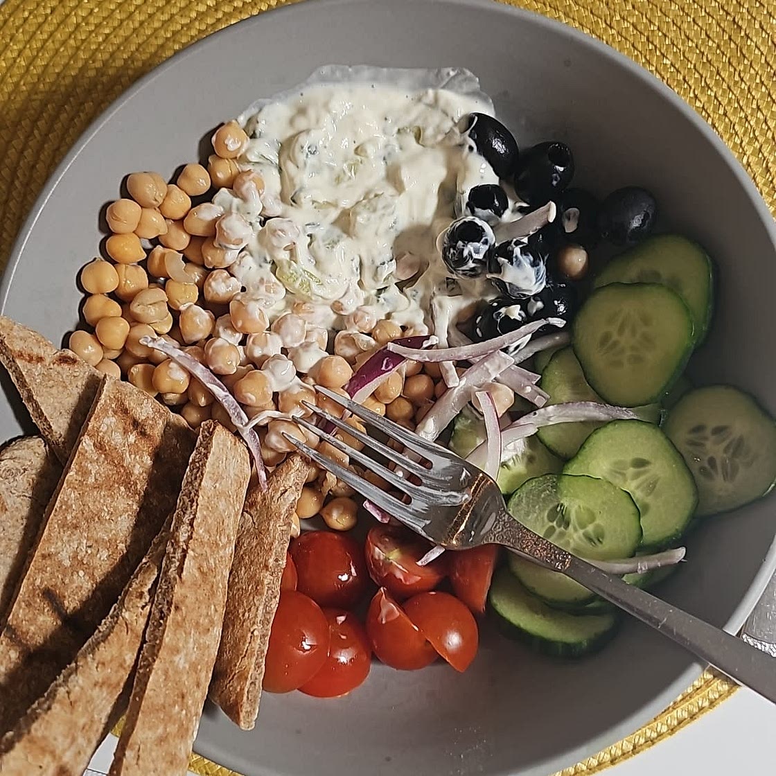 Greek snack lunch