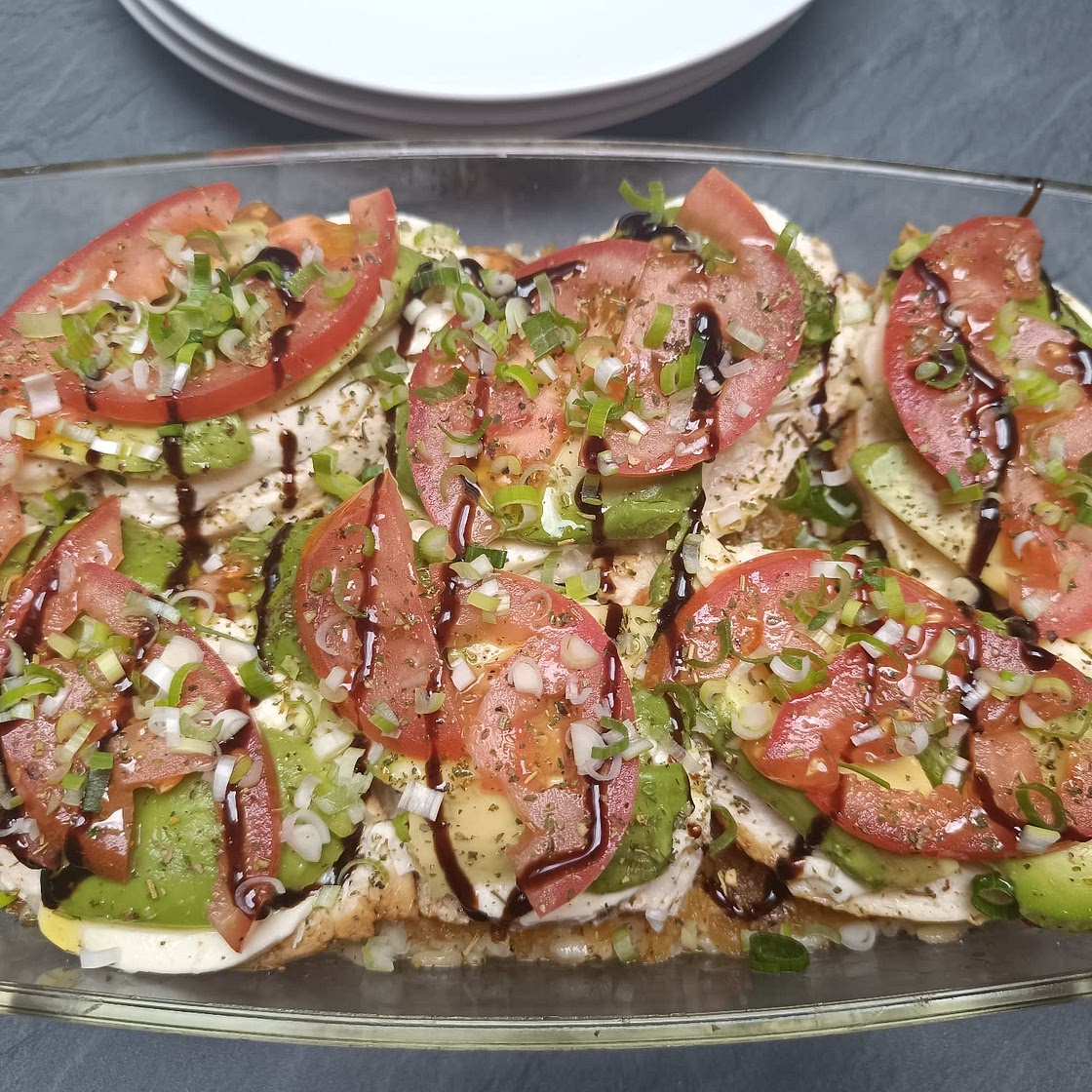 Caprese Chicken (with Avocado)