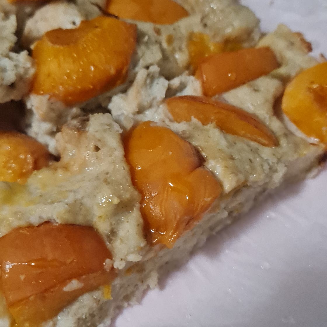 Gateau fromage banane et abricot