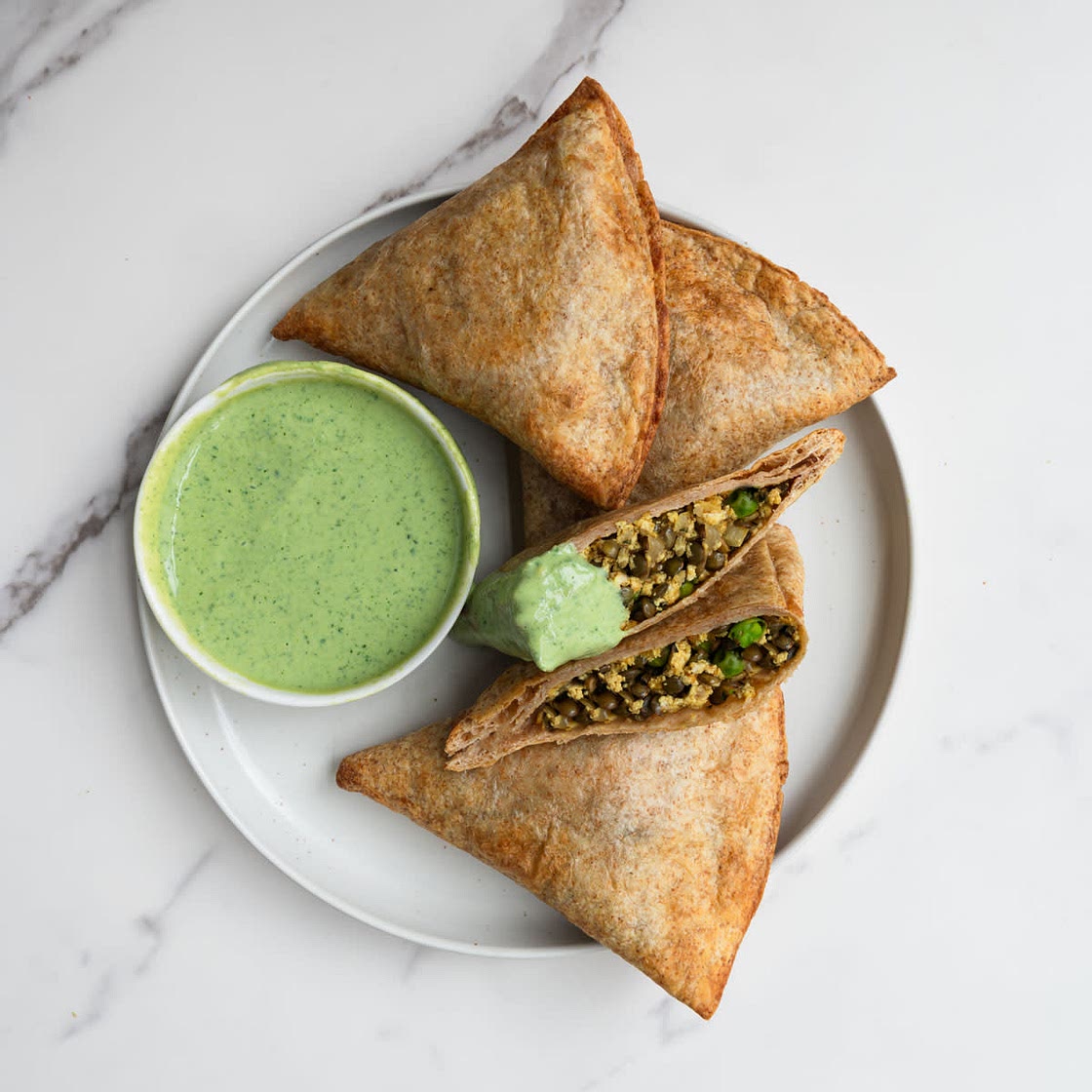 Samosa Wraps (Baked, High-Protein)