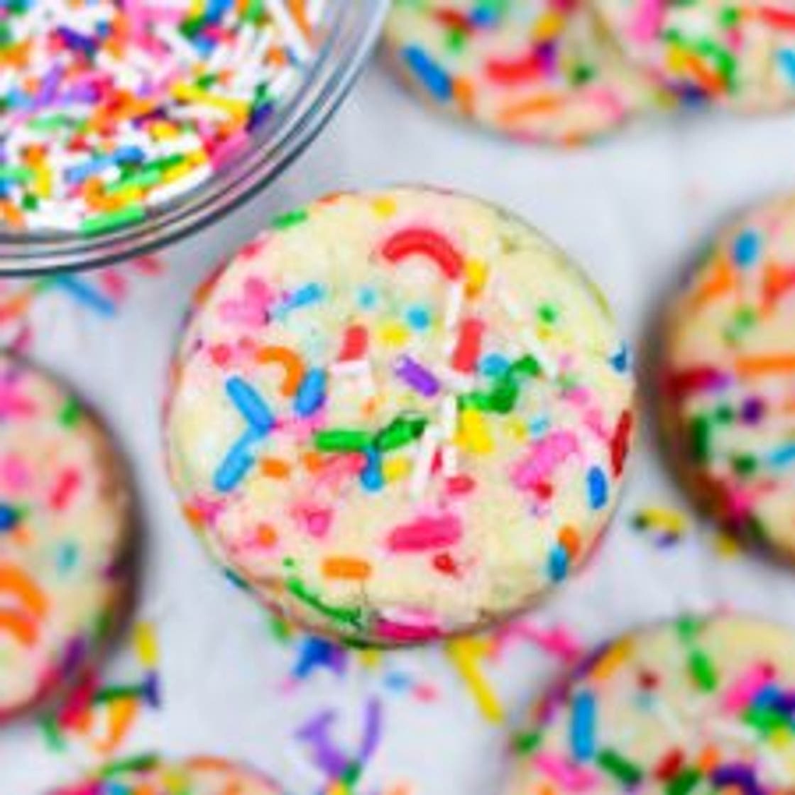Funfetti Slice and Bake Shortbread