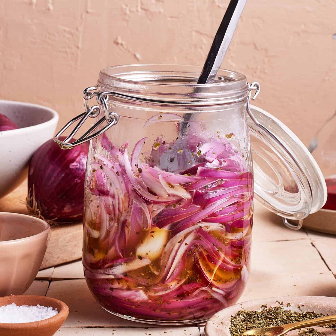 Quick Marinated Red Onions