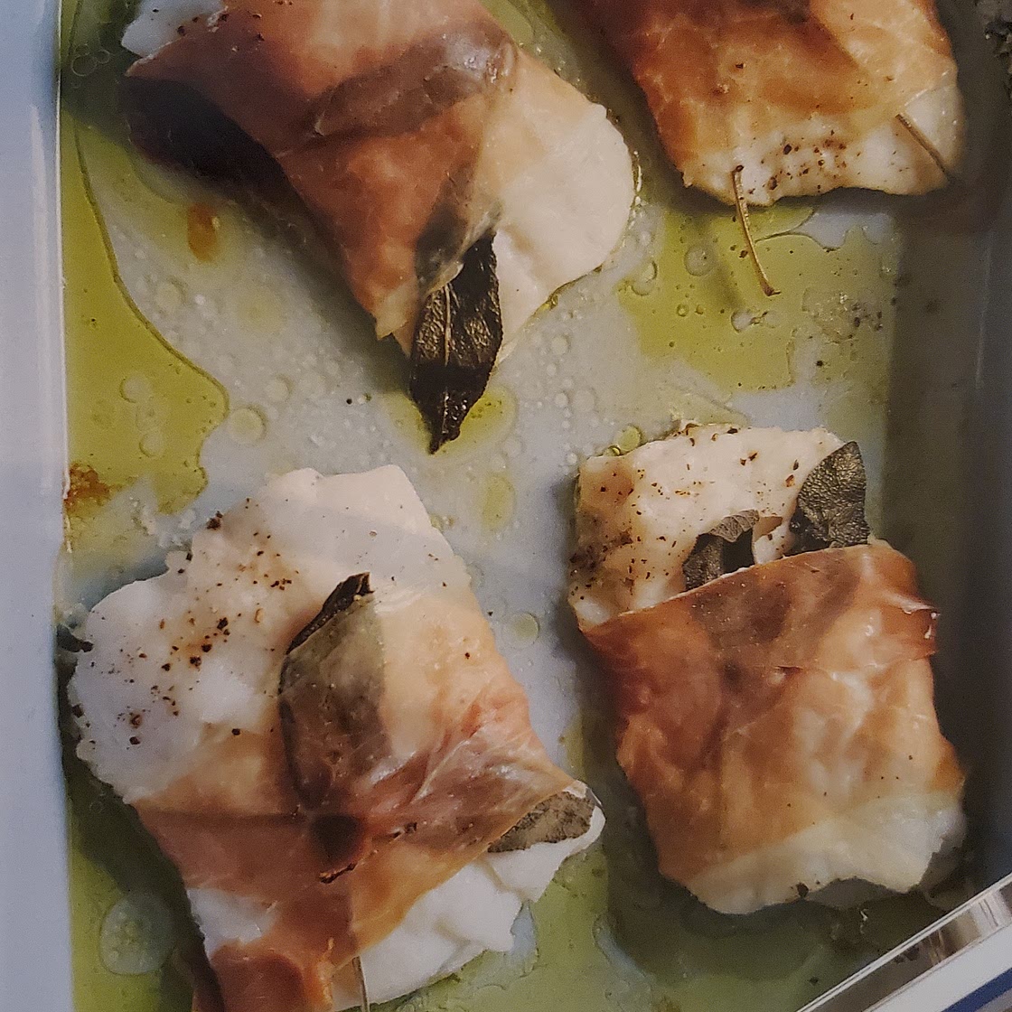 Roasted Cod Saltimbocca