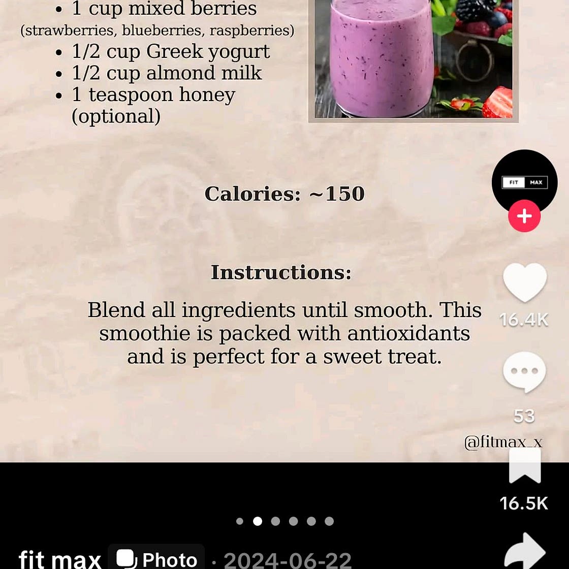 Berries smothie