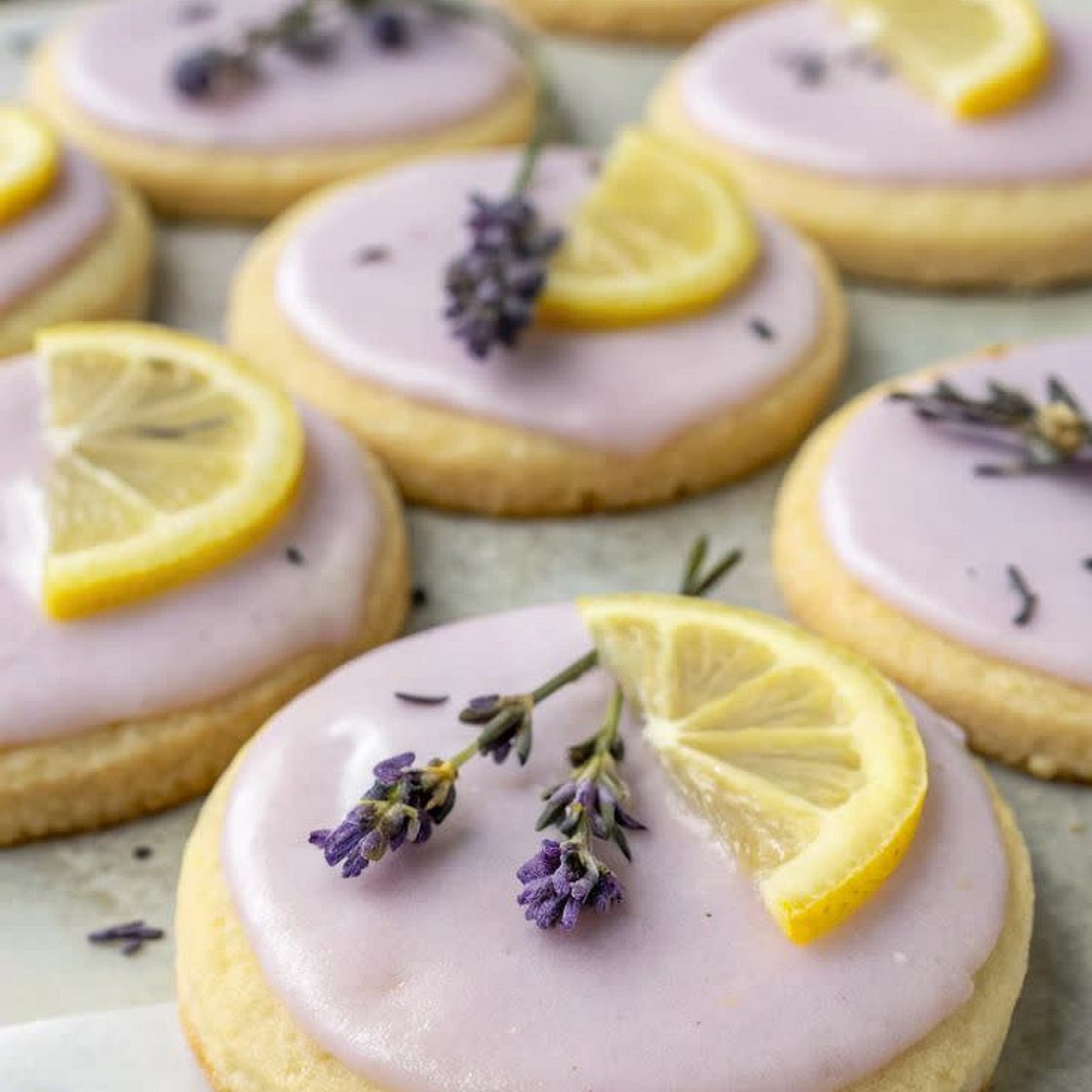 Lavender cookies