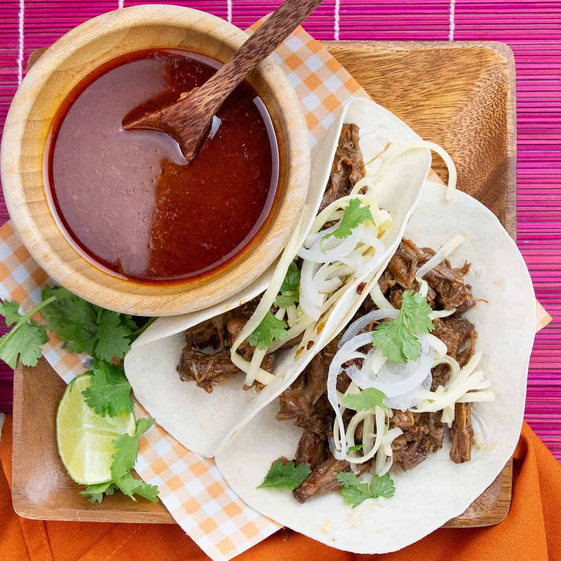 Chipotle Slow-Cooked Shredded Beef Tacos
