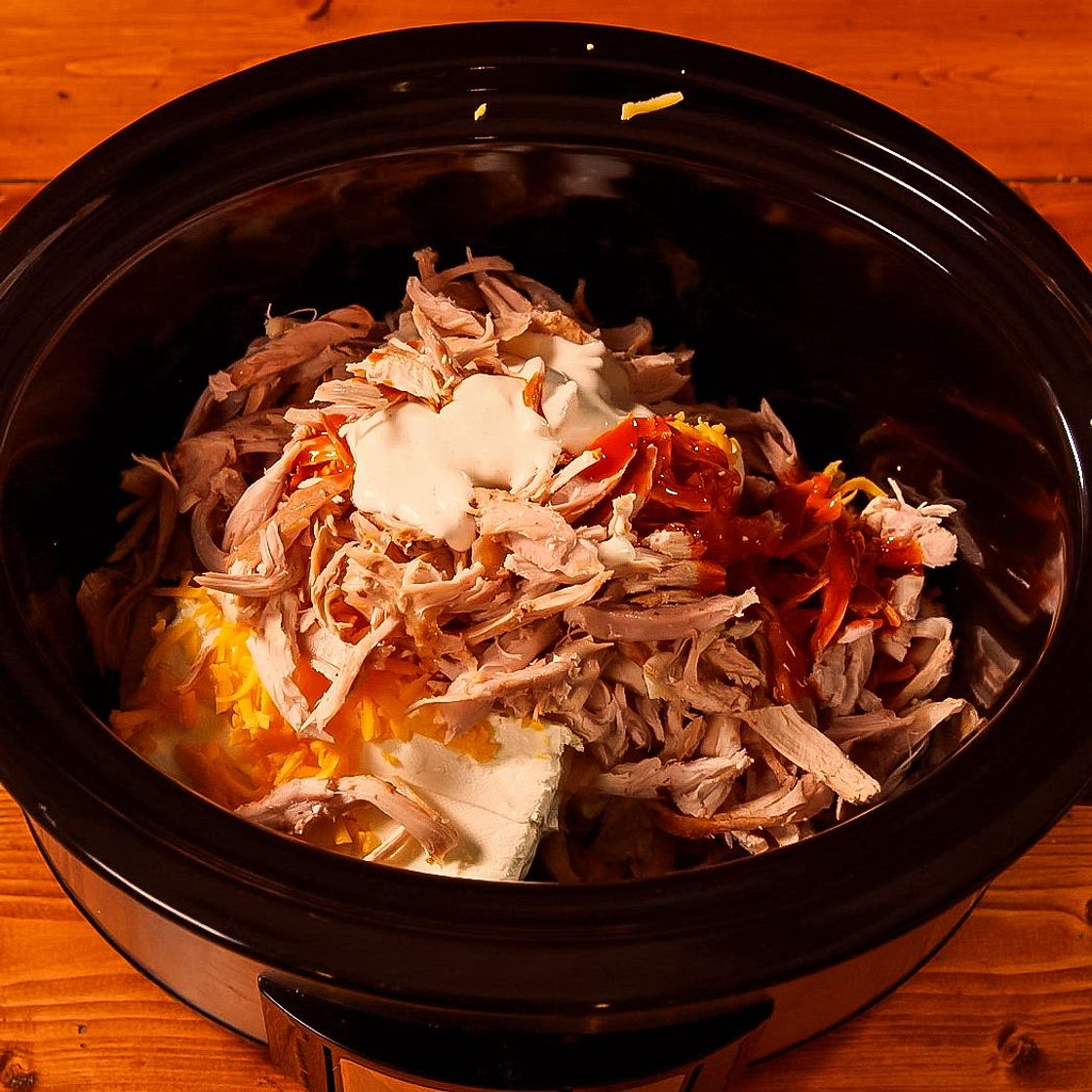 Crockpot Buffalo Chicken Dip