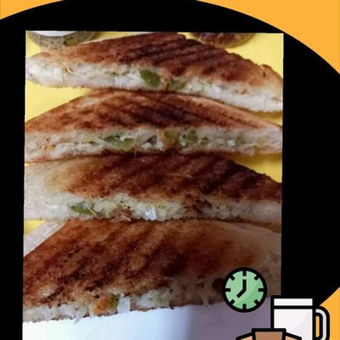 ग्रिल सैंडविच (grill sandwich recipe in Hindi)