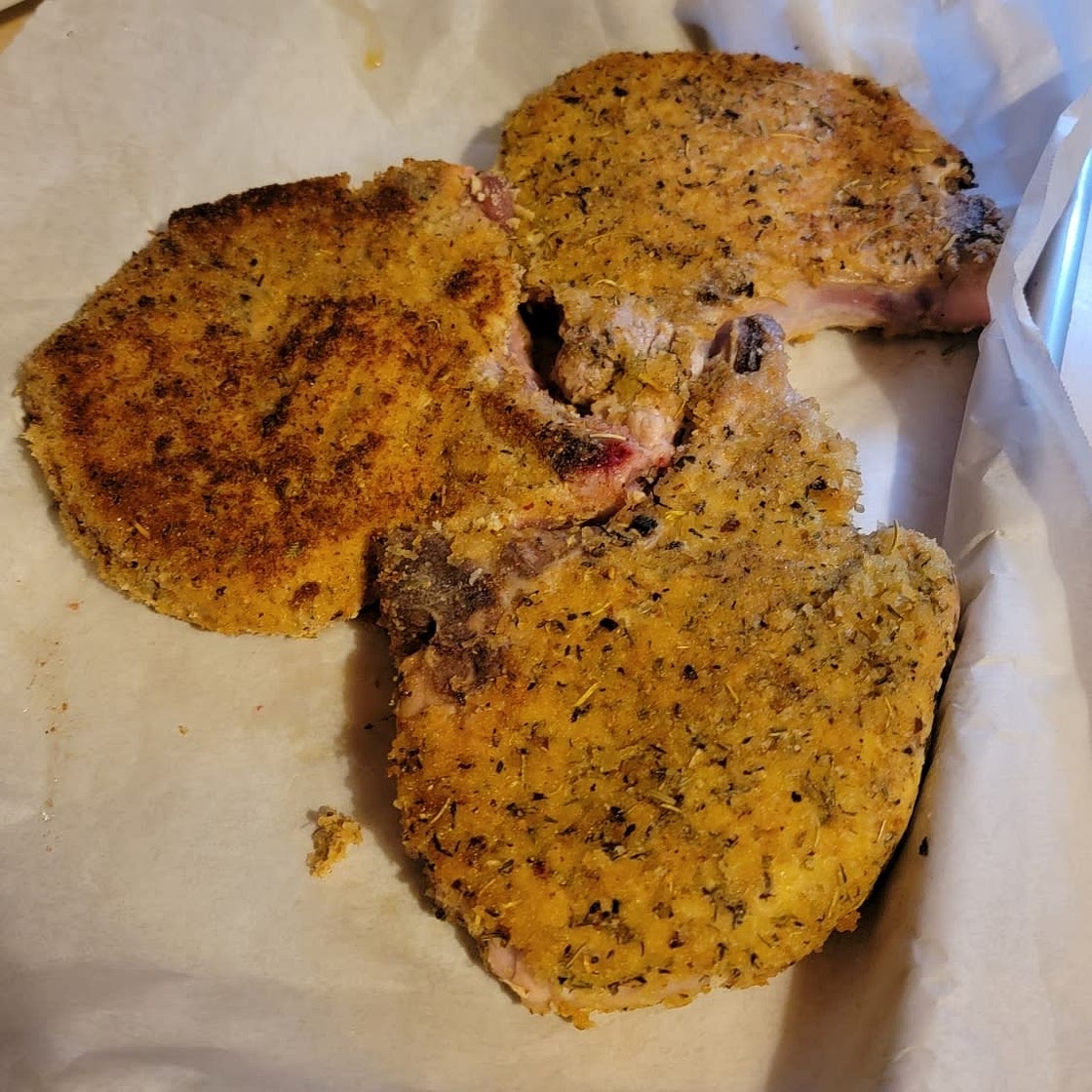 Oven Baked Crispy Breaded Pork Chops