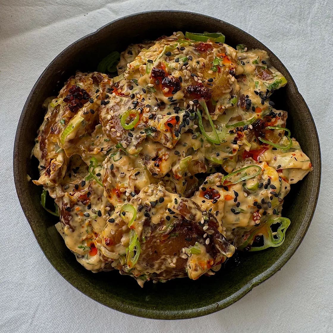 Salade de pommes de terres croustillantes 