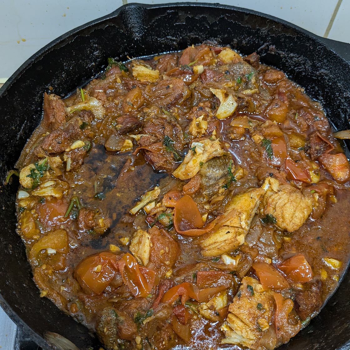 Salt Cod and Tomato Stew