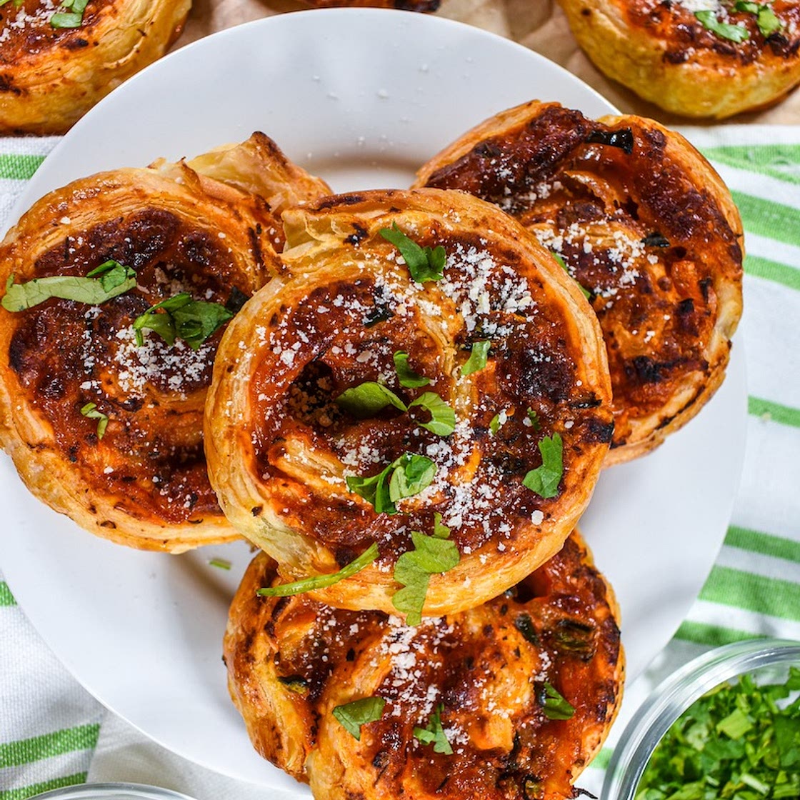 Jalapeño and Pineapple Pizza Rolls