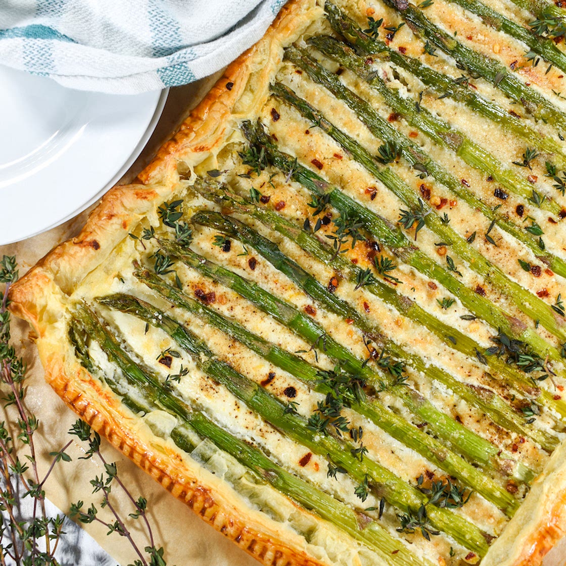 Asparagus Puff Pastry Tart