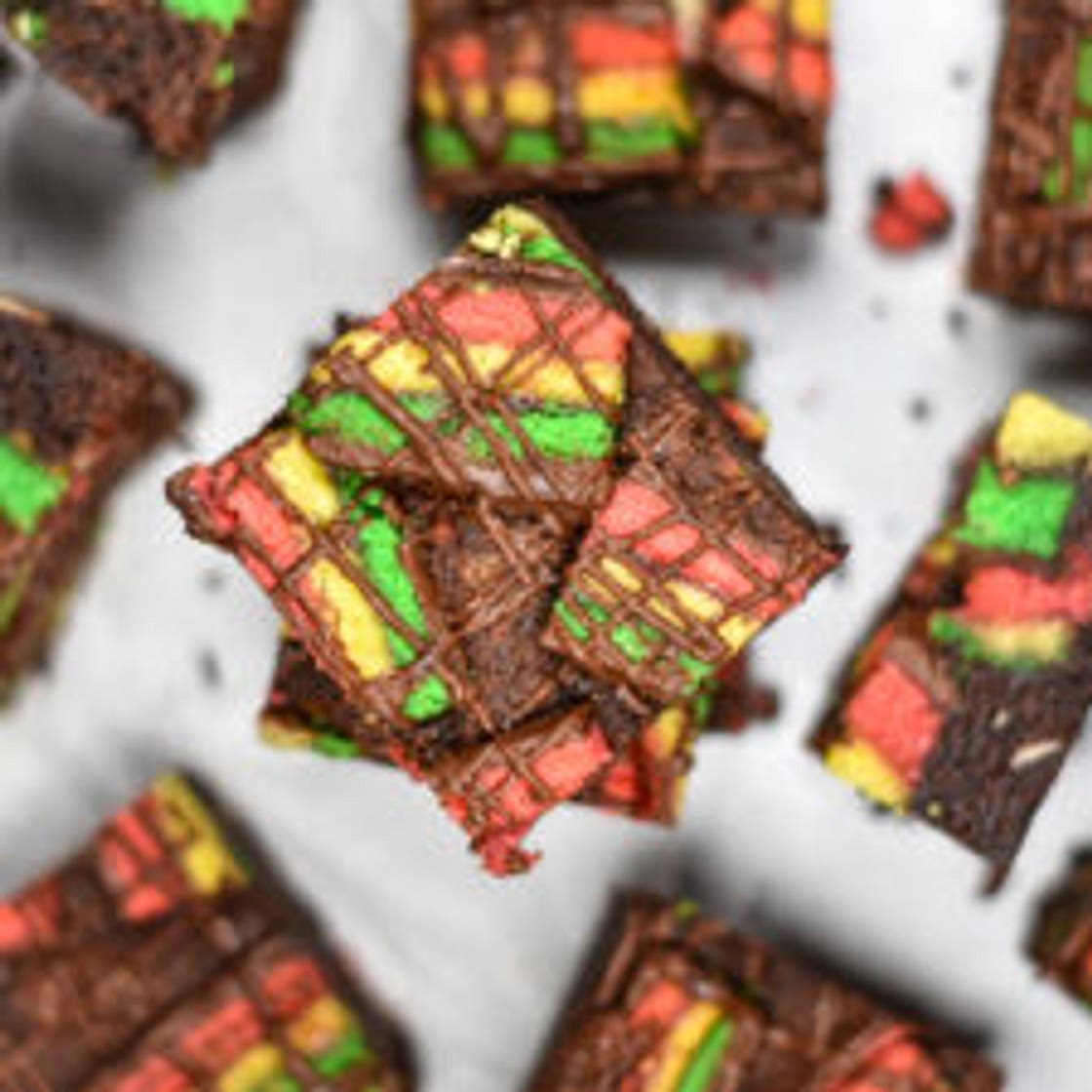 Italian Rainbow Brownies