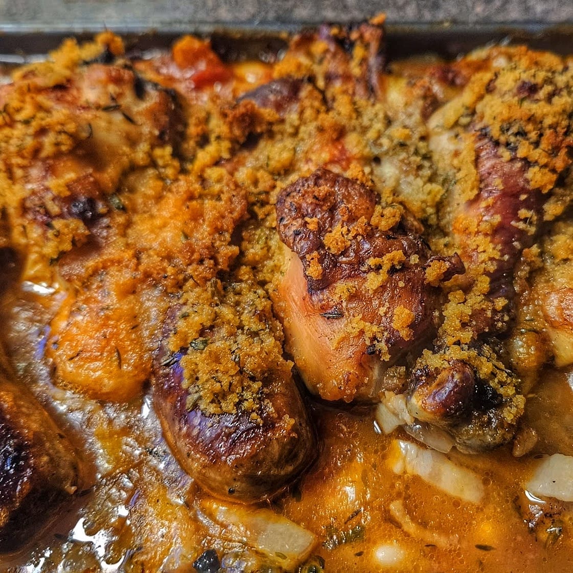 Classic French Chicken and Sausage Cassoulet Recipe