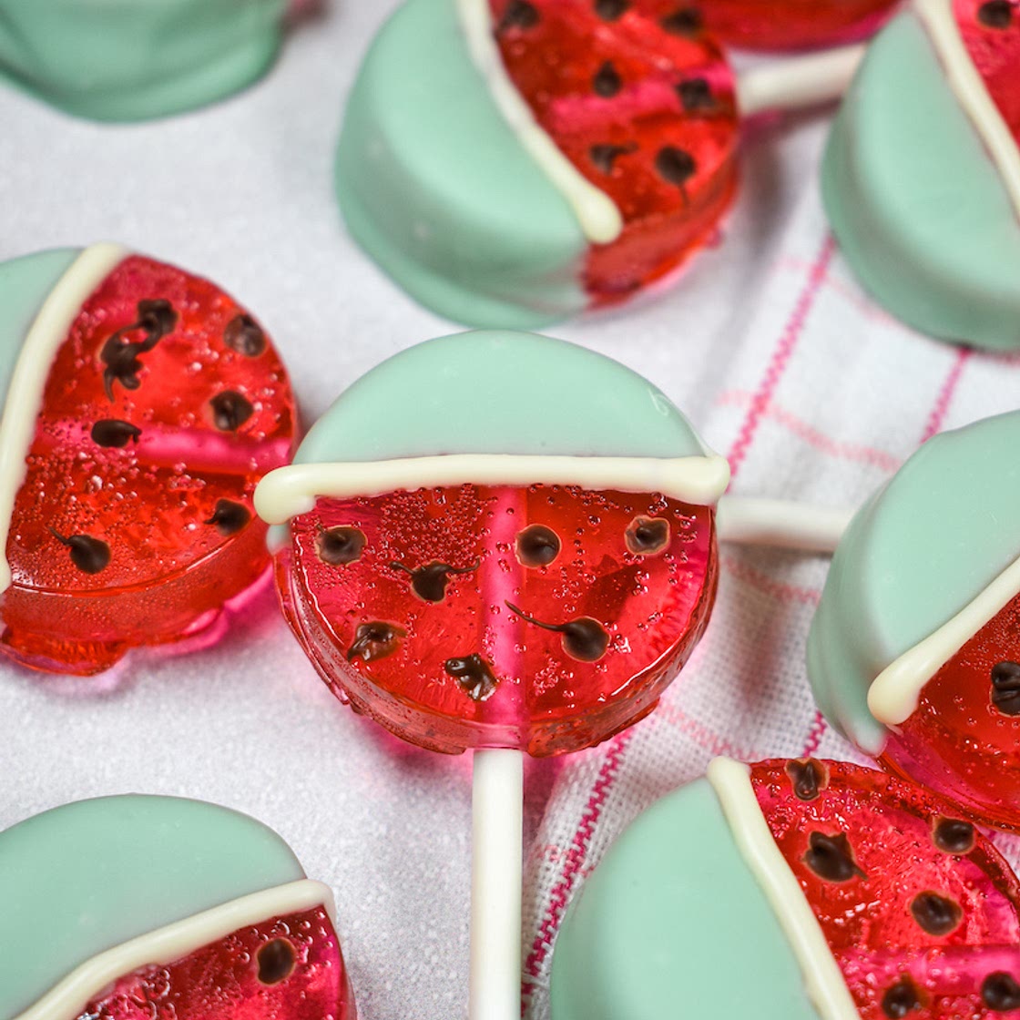 Watermelon Lollipops