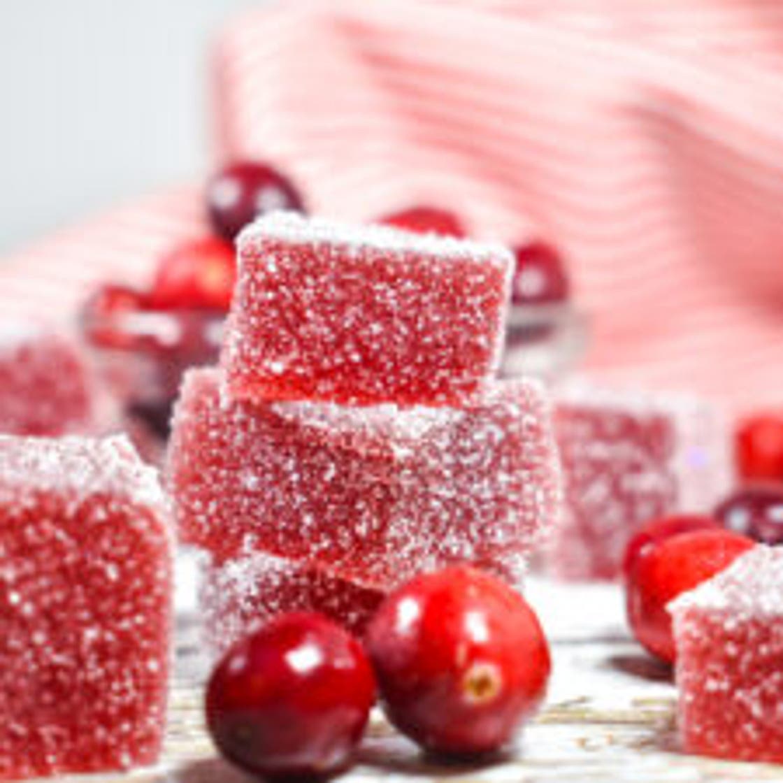 Festive Cranberry Jelly Candies